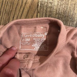 L’ovedbaby Mauve Onesie 3M